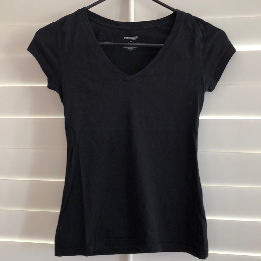 [5 for $25] Vneck Black short sleeve shirt